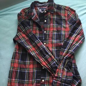 Tommy Hilfiger Plaid Button-Up